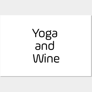 Yoga And Wine Posters and Art